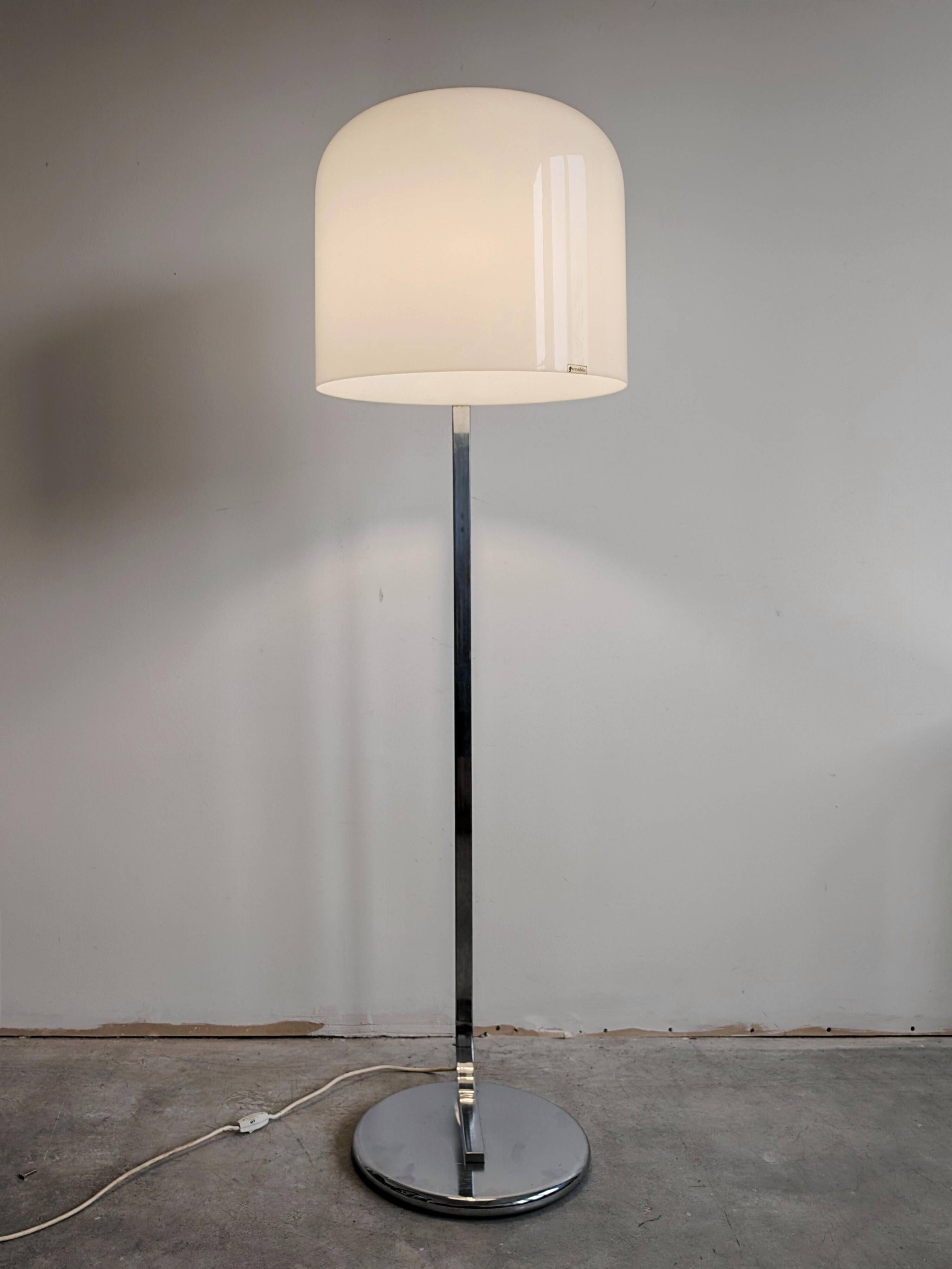 MCM Alvise floor lamp by Luigi Massoni for Guzzini 1960s