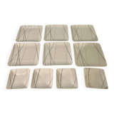 Guy Degrenne square plates and saucers