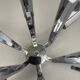 Modernist Huge chromed SPUTNIK Sciolari Style Ceiling Light, Italy, 1970s