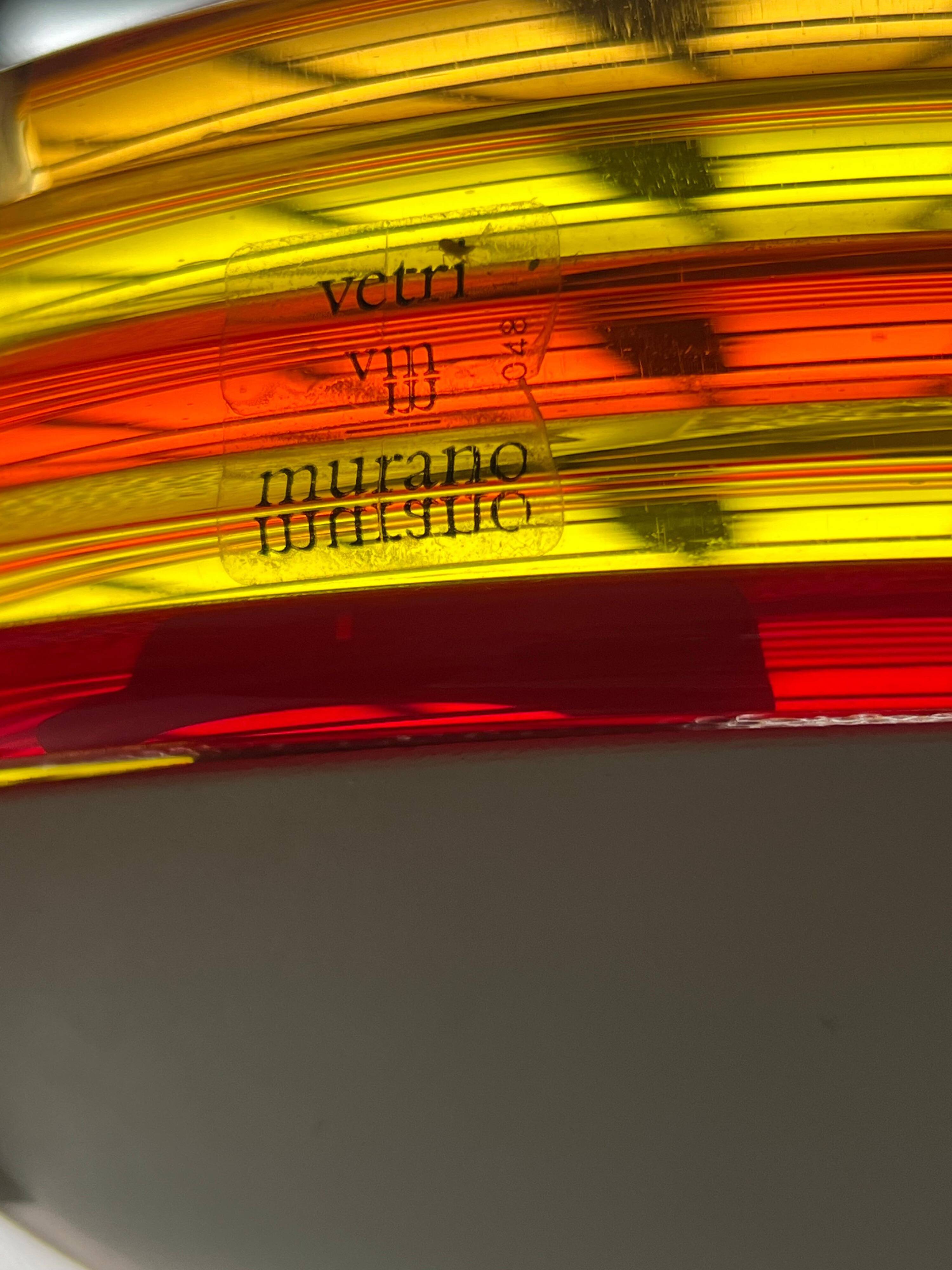 Roberto Pamio for leucos Murano floor lamp, Colourful Decorative Murano Light