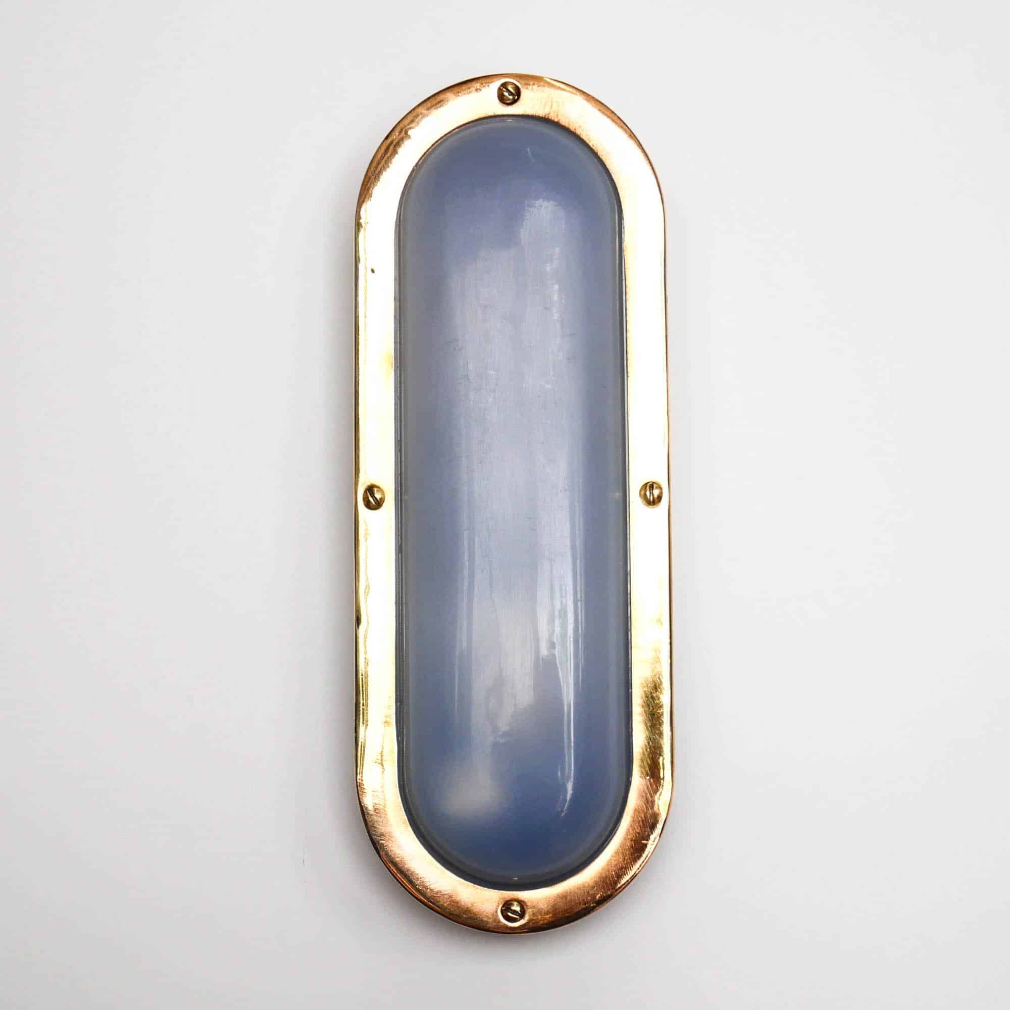 Old elongated barge wall light