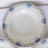 3 vintage soup plates from St Amand 220645