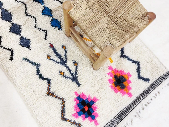 Moroccan berber carpet 215x78cm