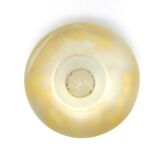Jean-Pierre Baquère - Blown glass and gold leaf bottle - vintage 1995 - retro chic
