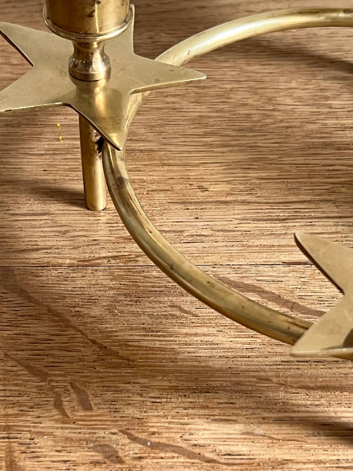 Vintage brass candle holder