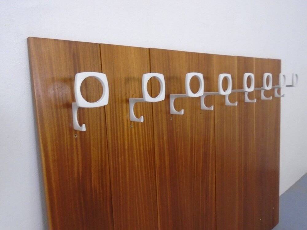 Mid-Century Walnut Wall Unit, 1960s, Set of 8