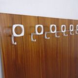 Mid-Century Walnut Wall Unit, 1960s, Set of 8