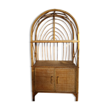 Vintage rattan shelf