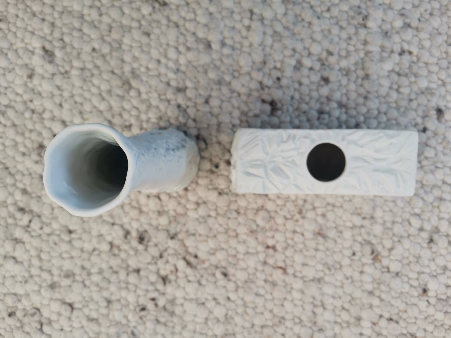 2 vases en porcelaine Schumann-Arzberg Op Art, Allemagne