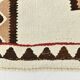 Tapis kilim vintage marron & beige