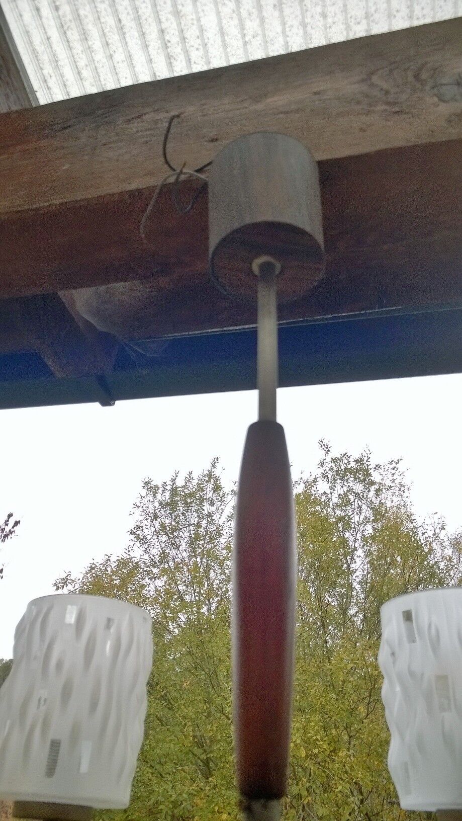 Scandinavian teak chandelier