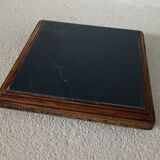 Ceramic and wood trivet