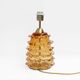 Paire de lampes de table en verre de Murano Amber Rostrato