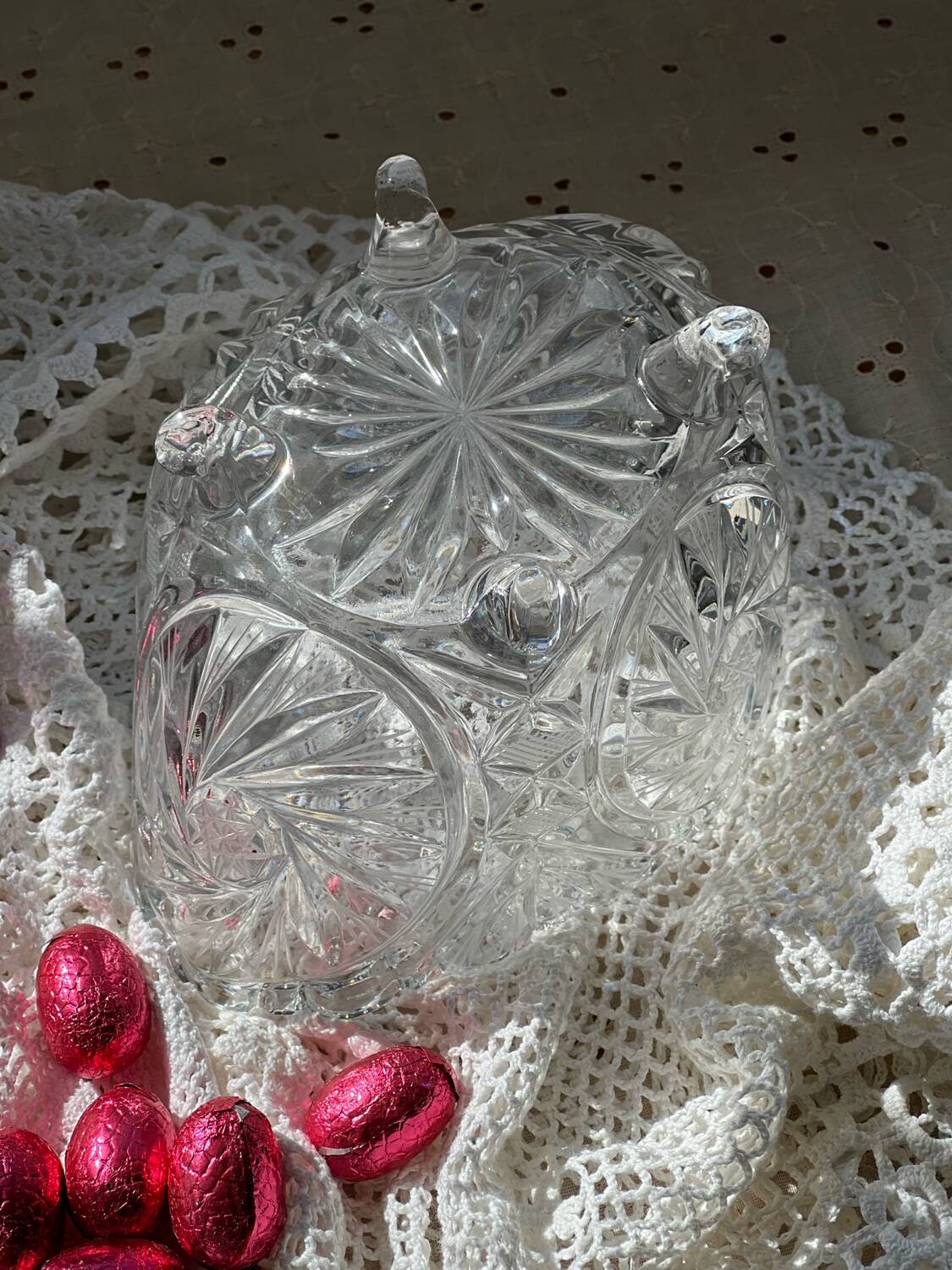 Centre de table de en véritable cristal Imperlux de Pologne