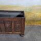 Large oak and zinc planter