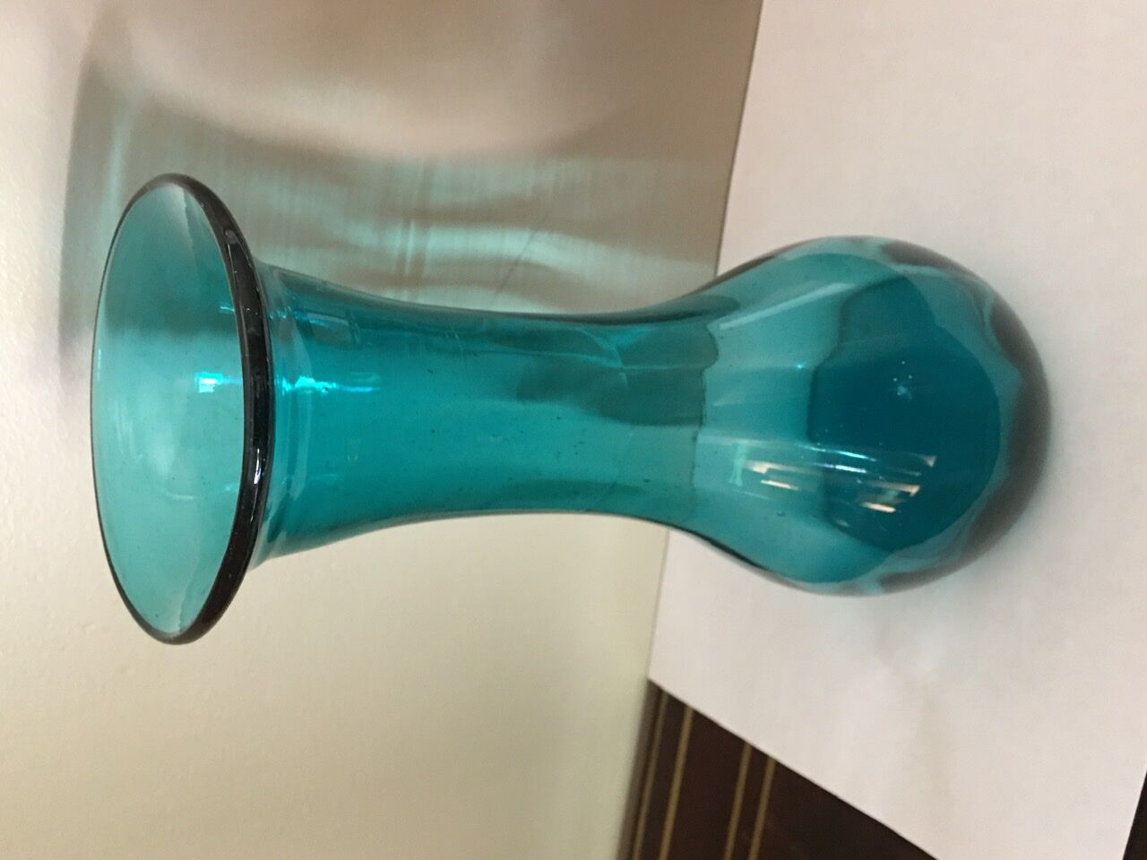 Old blue vase