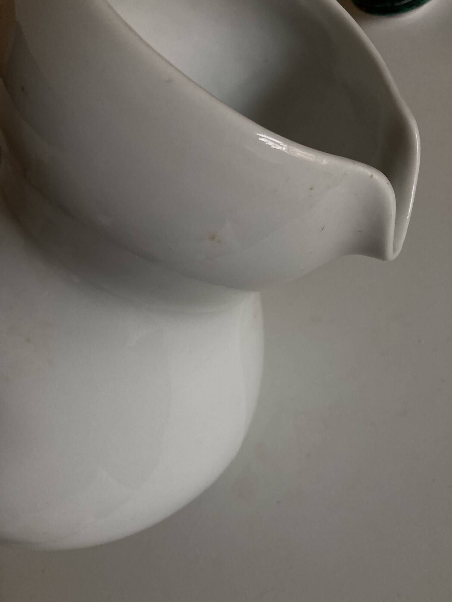 XXL white porcelain pitcher vase 19th century