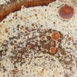 Dessert or cheese plates in Puisaye stoneware, Jean-Pierre Prud’homme