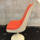 Orange tulip foot armchair