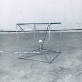 Cubist coffee table with lamp attributed to Max Sauze, France 1960s