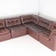 Modular leather sofa