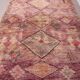 Tapis marocain vintage fait main 183 x 375 cm - Tapis en laine Boujaad - Tapis berbère