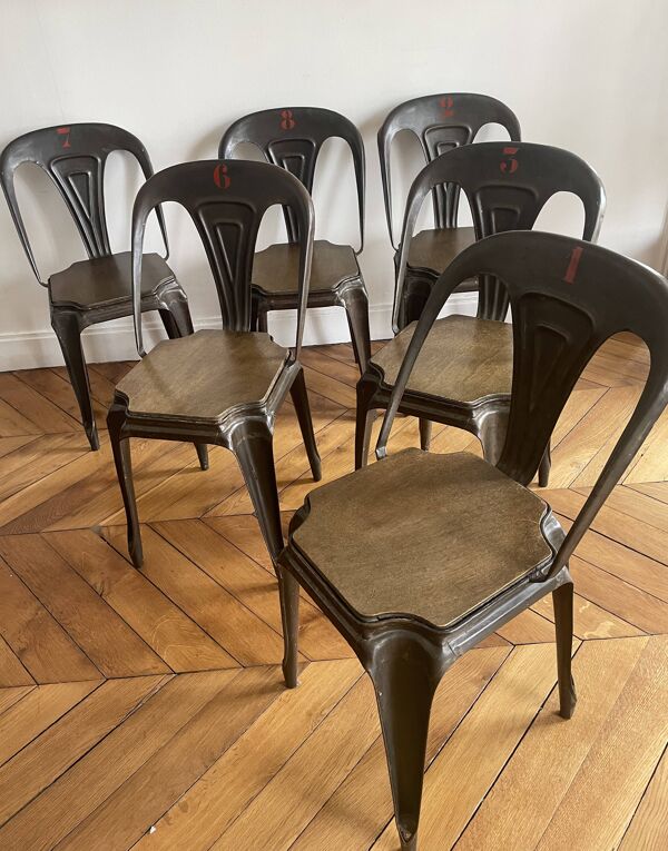 Chaises de bistrot Joseph Mathieu pour Multipl's