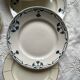 Set of 6 mismatched old earthenware dessert plates Badonviller Longwy