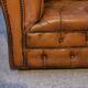 Chesterfield sofa in tan leather