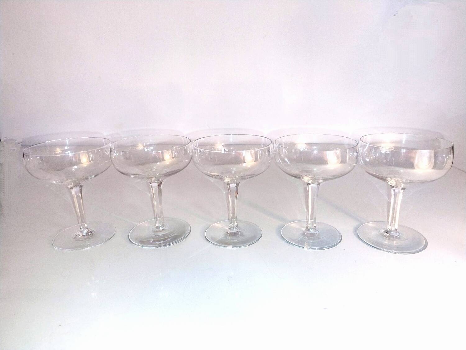 5 coupes de champagne Baccarat - v. 1933 Perfection