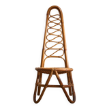 Curved Bamboo Chair, 1960s