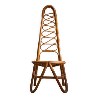 Chaise en bambou, années 1960