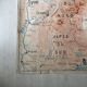 Vintage school map 1950 double-sided "The Alps / The Pyrenees"
