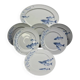 Villeroy & Boch Pescara porcelain set blue fish 6 plates + dish