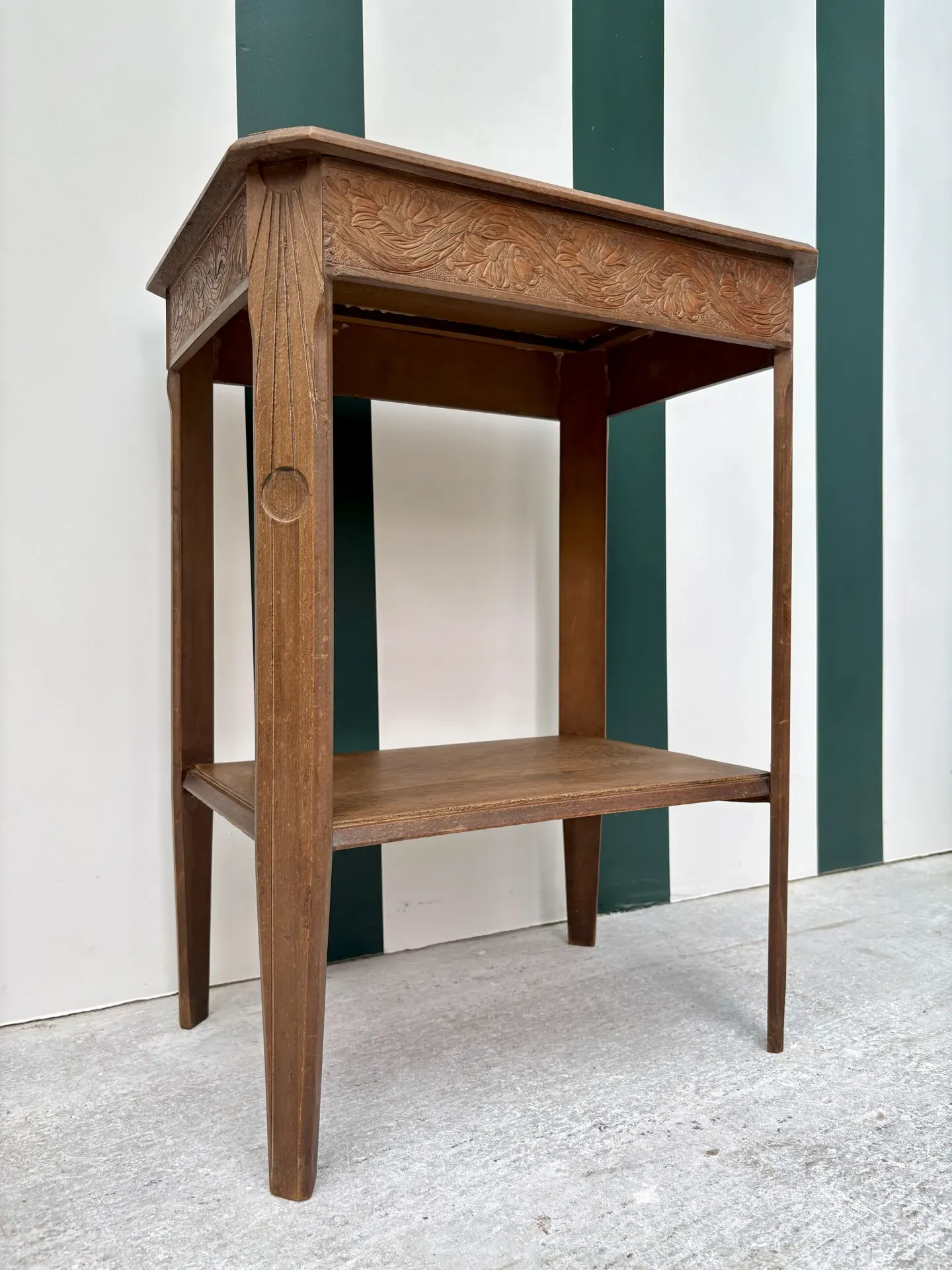 Art Deco side table in wood
