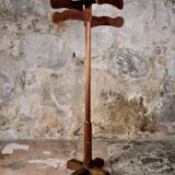 Oak coat rack, France, early 20th century