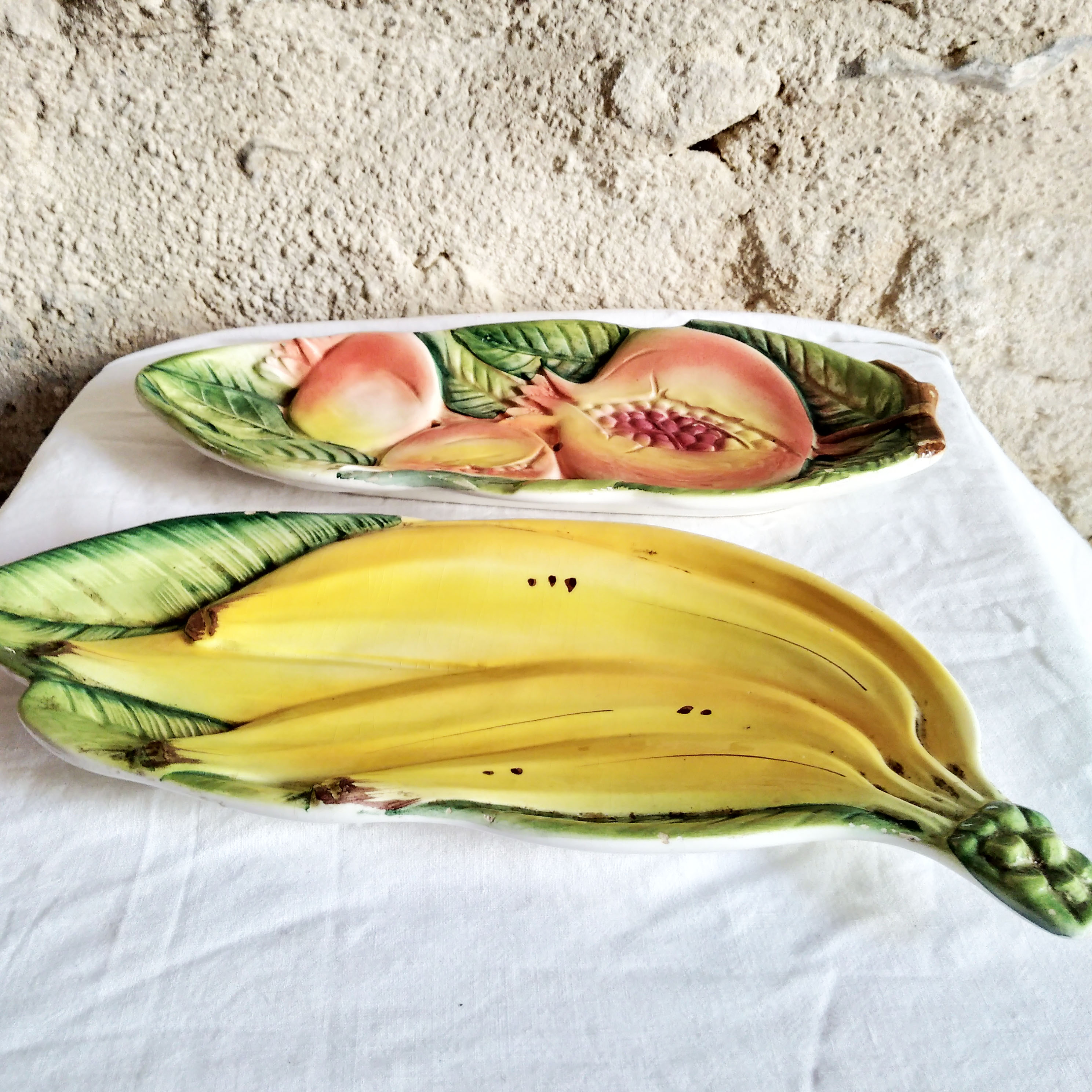 Pair of ramekins in italian dabbling