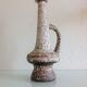 Beige soliflore vase ceramic Fat Lava / vintage 60s-70s