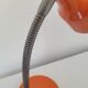 Flexible desk lamp orange