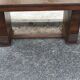 Art Deco dining table in solid oak – in the style of Dudouyt