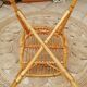Series of 4 vintage rattan chairs.