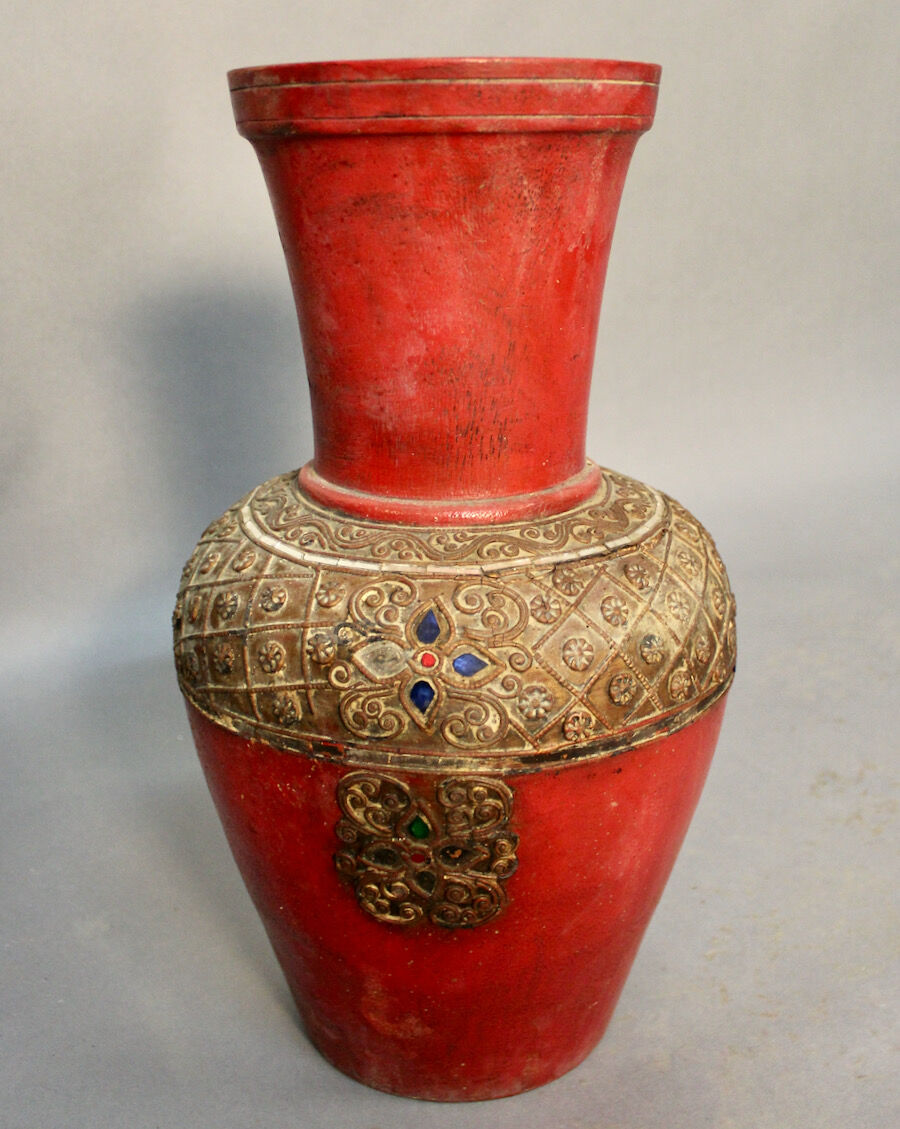 Pair of vases in cooked earth Asia