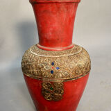Pair of vases in cooked earth Asia