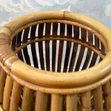 Bamboo umbrella stand attributed to Franco Albini for Bonacina, Italy, 1950s.