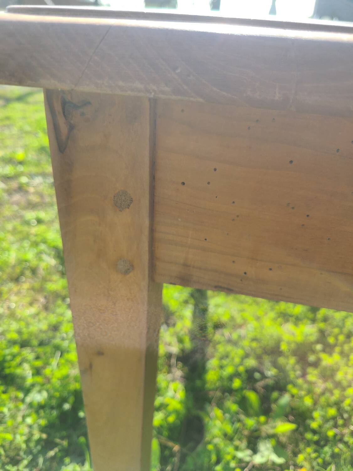 Cherry wood farmhouse table circa 1930