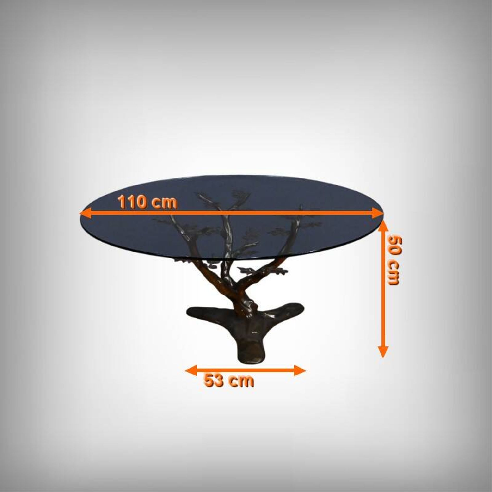Bonsai coffee table, attributed to W. Daro – 1970