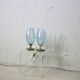 Pair of Blue Lamps edited by Rougier, France, circa 1970