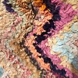 Moroccan carpet boucherouite zig zag