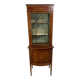 Stunning Antique Edwardian Inlaid Mahogany Bow-Front Silver Display Cabinet