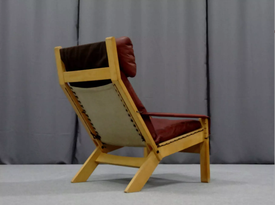 Pair of armchairs and ottoman, 1960